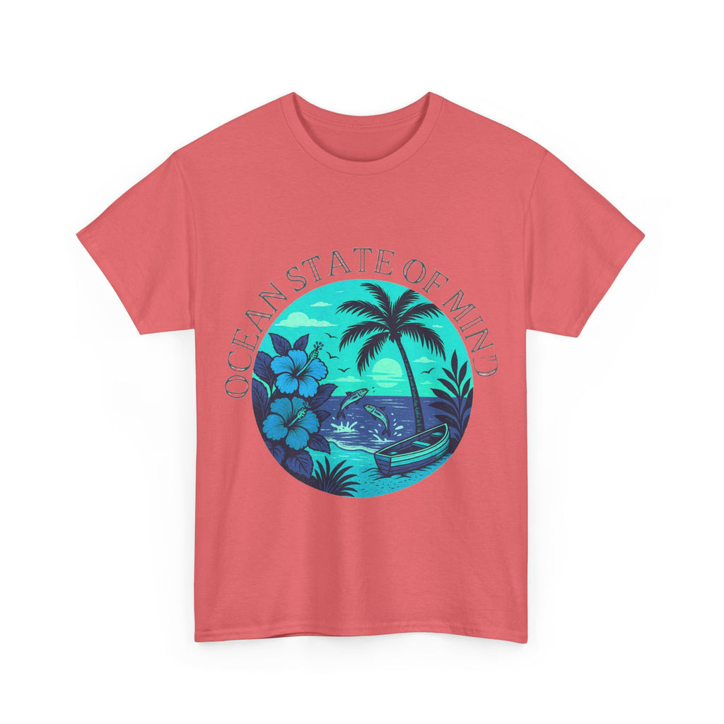 Ocean State of Mind Unisex Heavy Cotton Tee, Beach Vibes Shirt, Summer T-Shirt, Gift for Ocean Lovers, Tropical Relaxation Tee, [...]