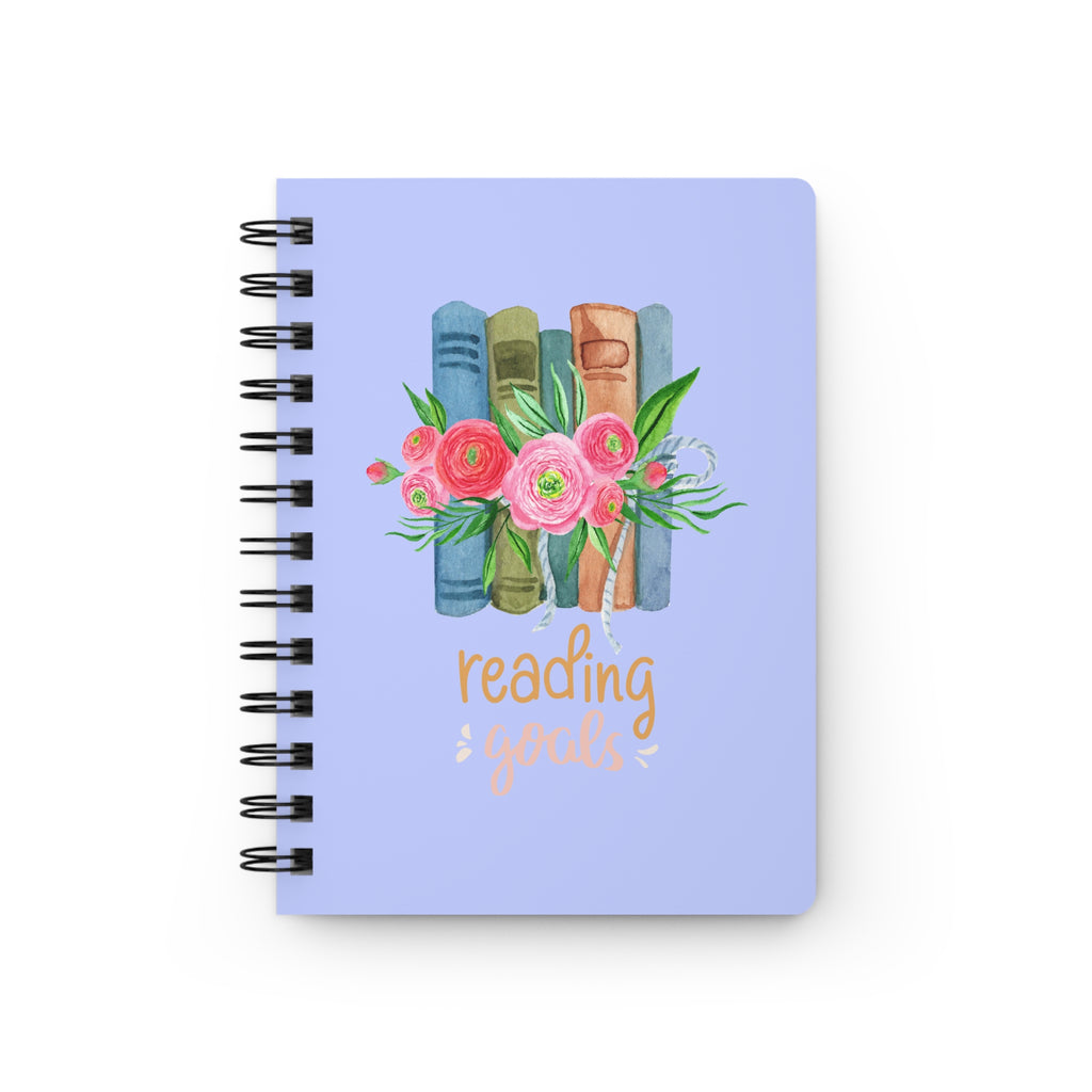 Reading Goals Spiral Notebook — Floral Book Lover Journal