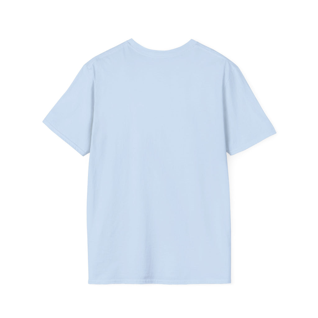 Sailboat Watercolor T-Shirt — Blue Striped Sail Graphic with Nautical Quote