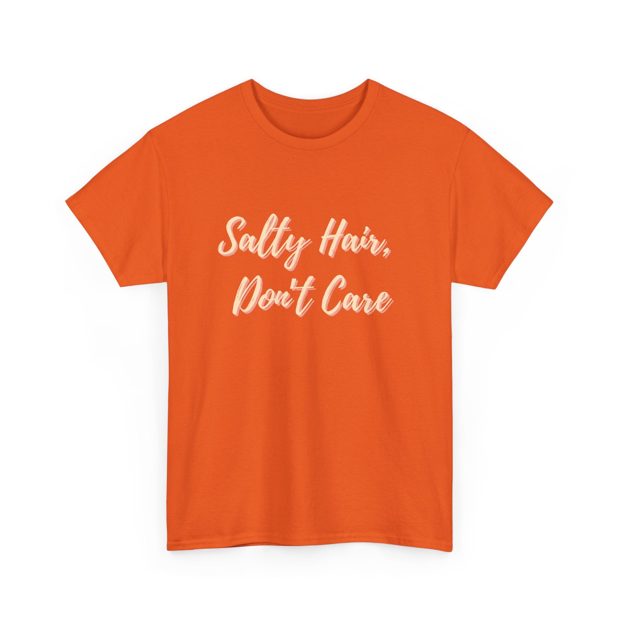 Salty Hair Don't Care T-Shirt - Beachy Summer Tee for Women & Men