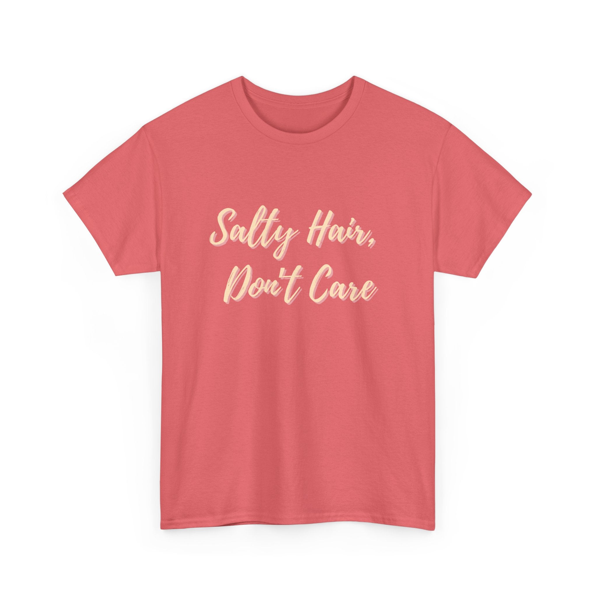 Salty Hair Don't Care T-Shirt - Beachy Summer Tee for Women & Men